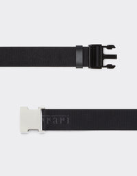 Ceinture unisexe avec logo Ferrari - Total Black