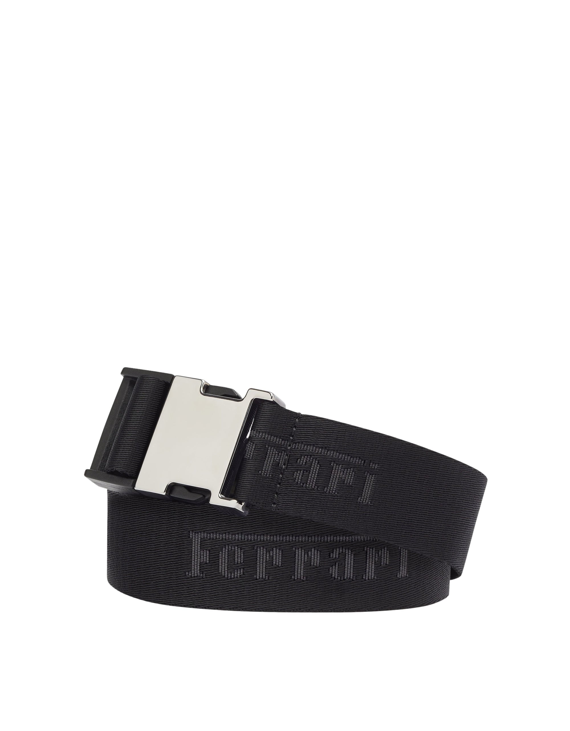 Ceinture unisexe avec logo Ferrari - Total Black