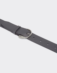 Ceinture unisexe avec boucle en cuir - Grigio
