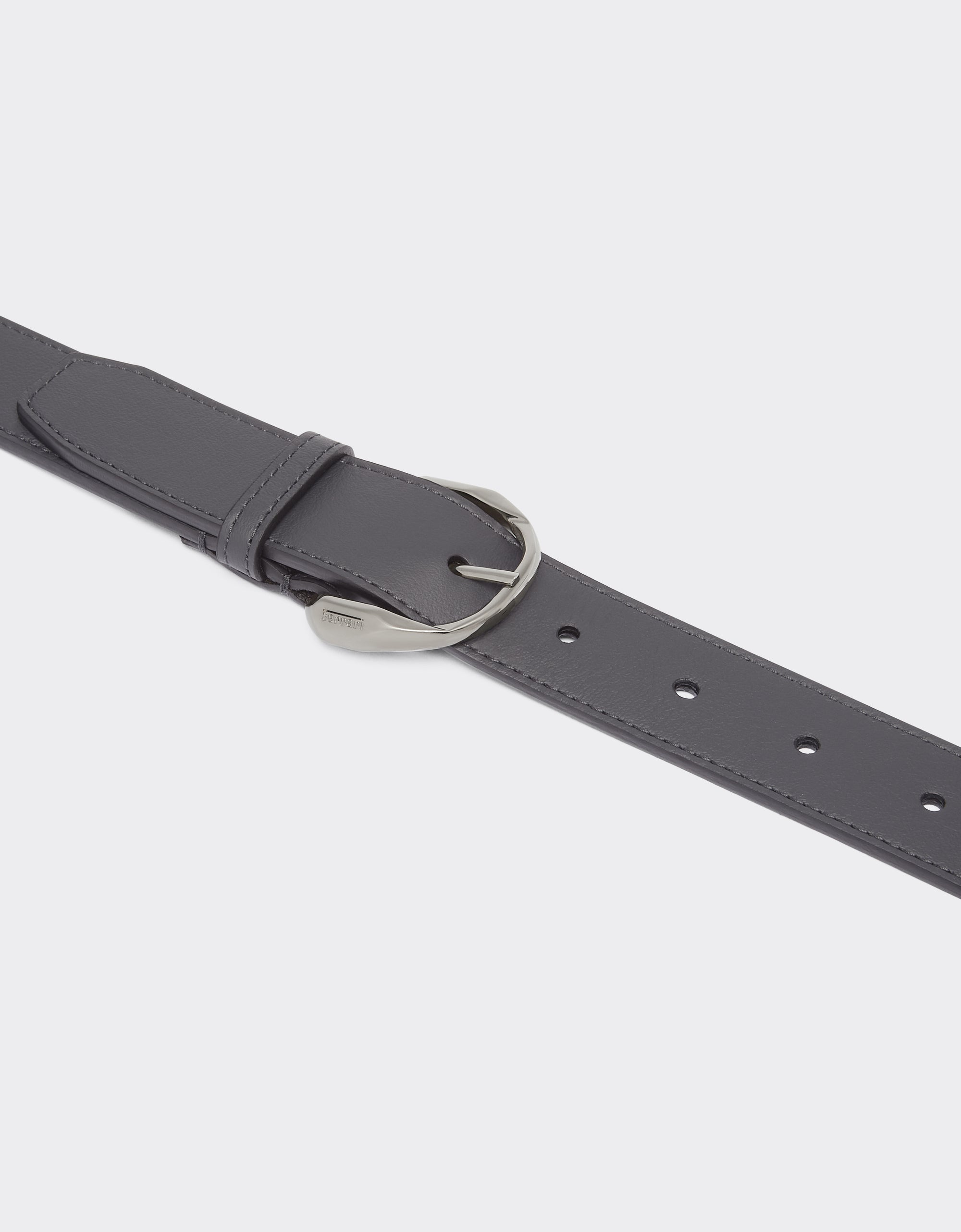 Ceinture unisexe avec boucle en cuir - Grigio