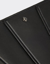 Pochette unisexe avec Cheval cabré en cuir - Nero