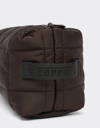 Trousse unisexe matelassée - Marrone Scuro