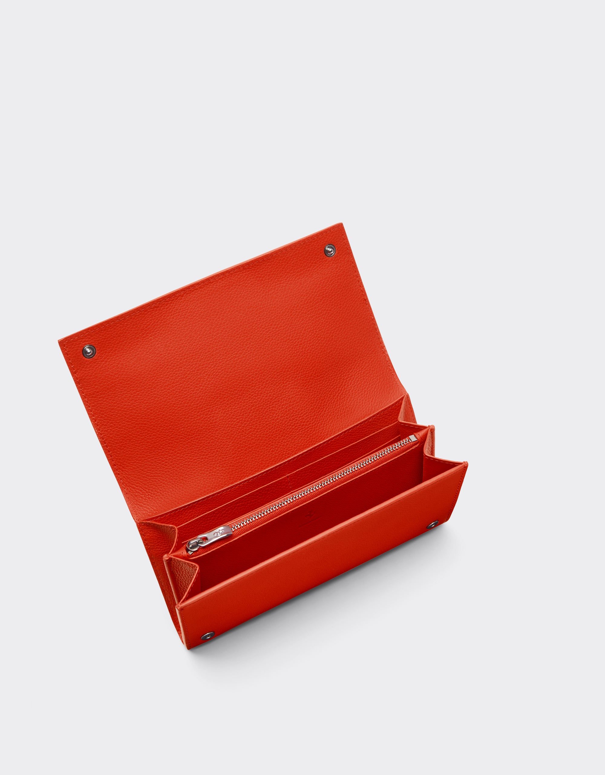 Portefeuille unisexe avec Cheval cabré en cuir - Rosso Dino