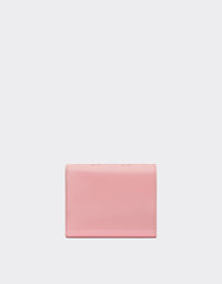 Portefeuille unisexe avec Cheval cabré en cuir verni - Rosa