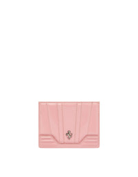 Porte-cartes unisexe avec Cheval cabré en cuir verni - Rosa