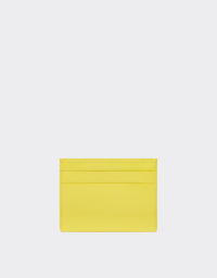 Porte-cartes unisexe avec Cheval cabré en cuir verni - Giallo Modena