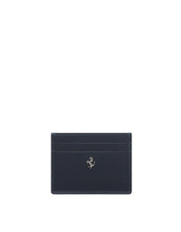 Porte-cartes unisexe Ferrari GT en cuir brossé - Navy Blu