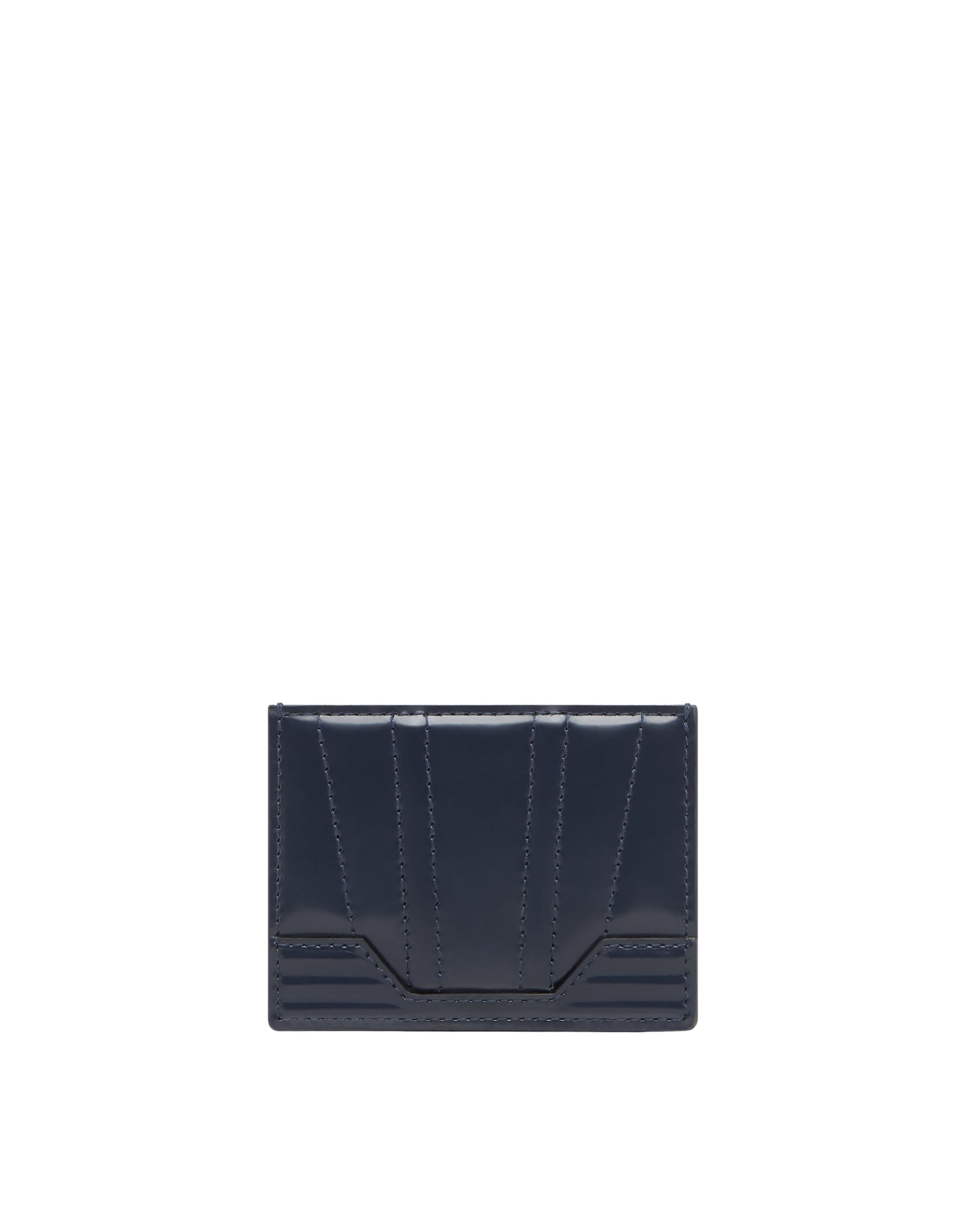 Porte-cartes unisexe Ferrari GT en cuir brossé - Navy Blu