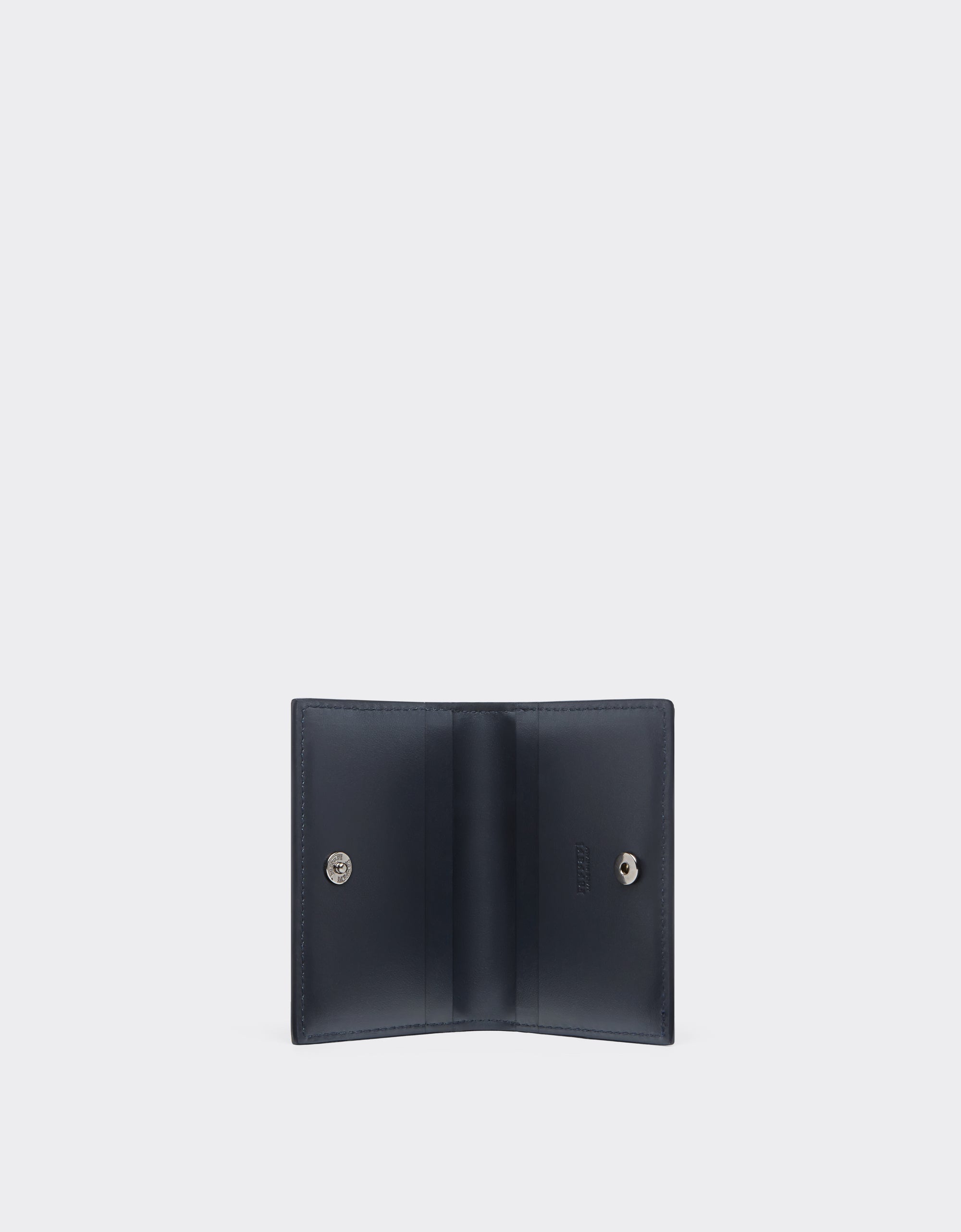 Portefeuille unisexe Ferrari GT en cuir brossé - Navy Blu