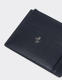Porte-cartes unisexe Ferrari GT en cuir - Navy Blu