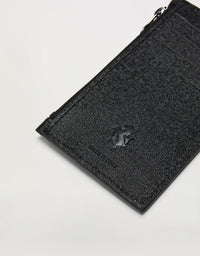 Porte-cartes unisexe avec Cheval cabré en cuir - Nero