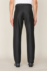 Pantalon à cordon de serrage en laine - Charcoal