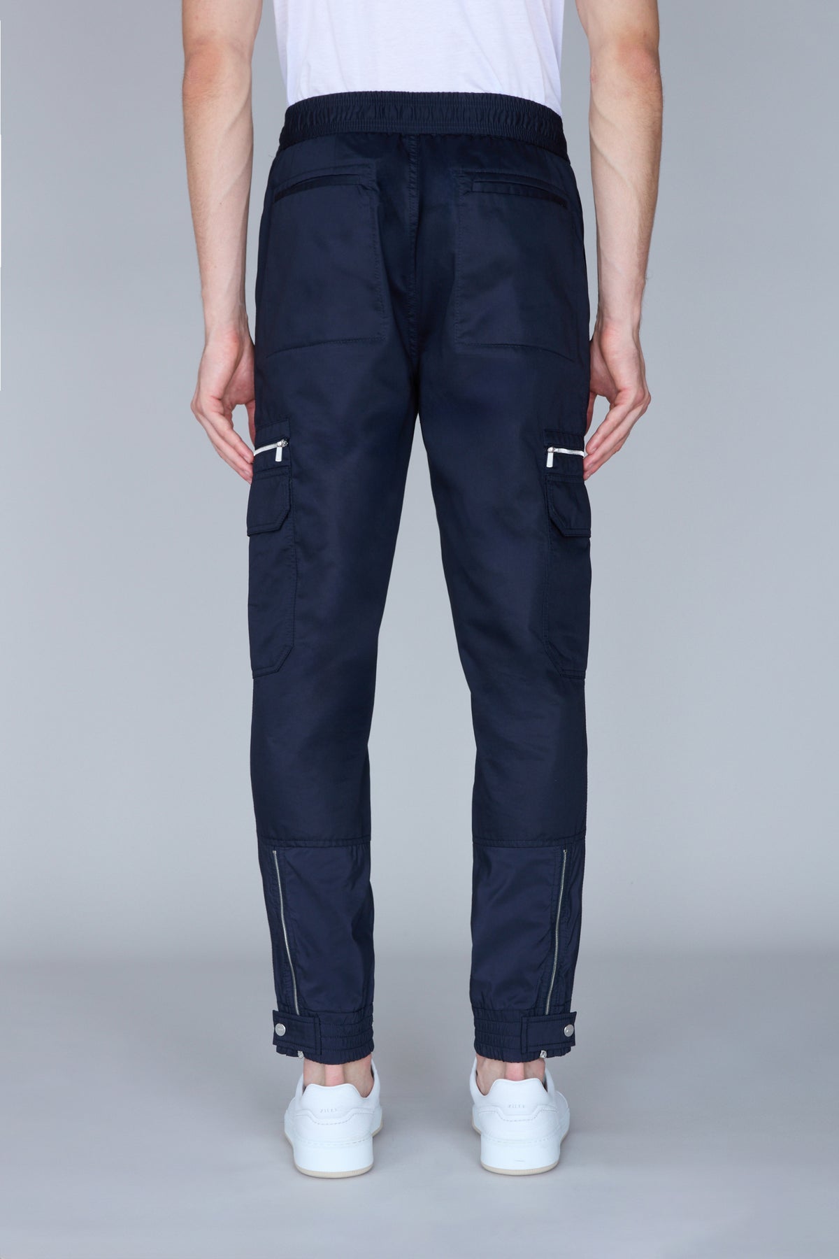 Pantalon cargo à cordon de serrage - Blue Navy