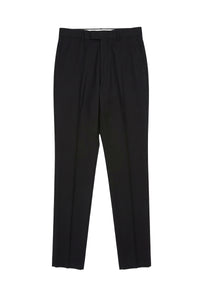Pantalon à plis en velours côtelé - Noir