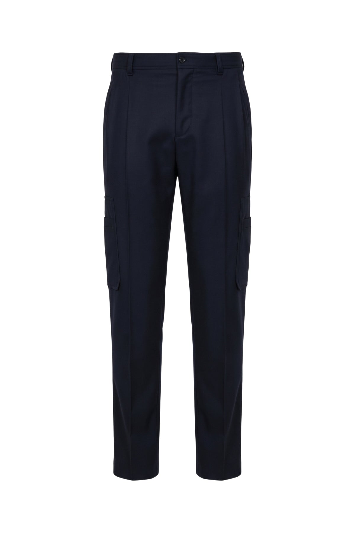 Pantalon cargo à 6 poches en laine - Dark Navy