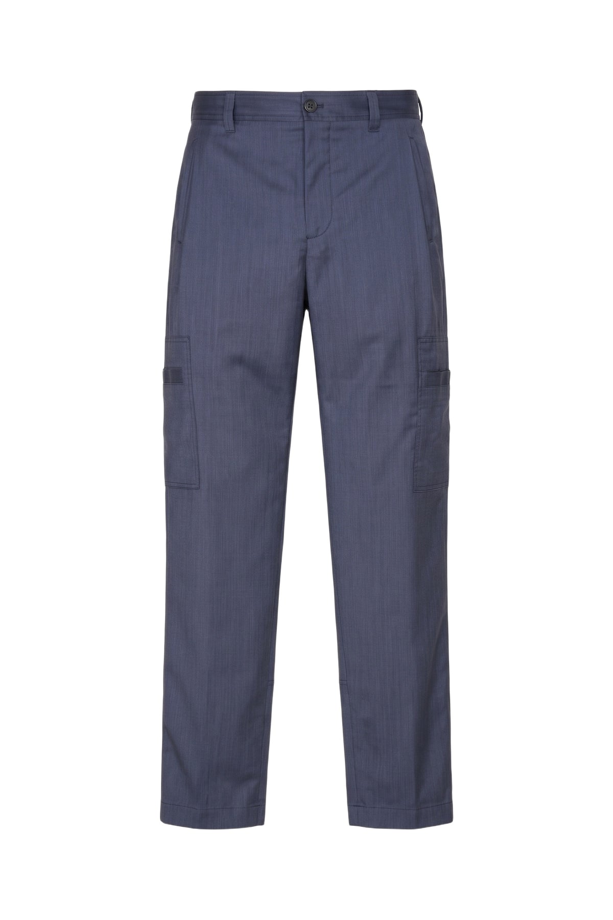 Pantalon cargo à 6 poches en laine - Ink