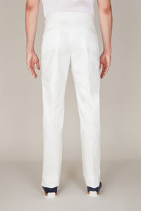 Pantalon de tailleur à boutons - Natural White