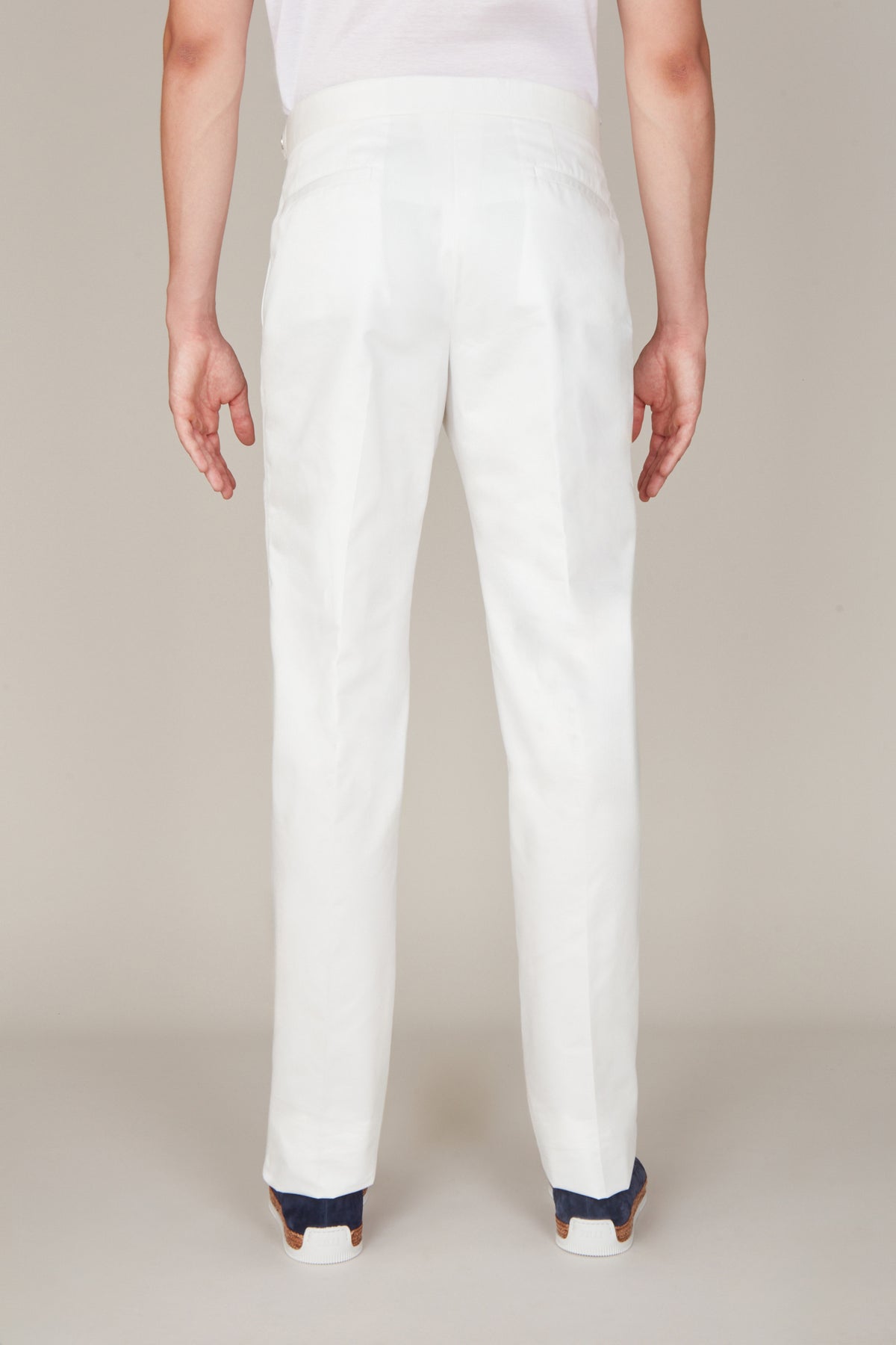 Pantalon de tailleur à boutons - Natural White
