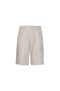 Bermuda cargo à poche en lin mélangé - Pale Fawn
