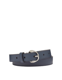 Ceinture avec Cheval cabré en cuir - Navy Blu