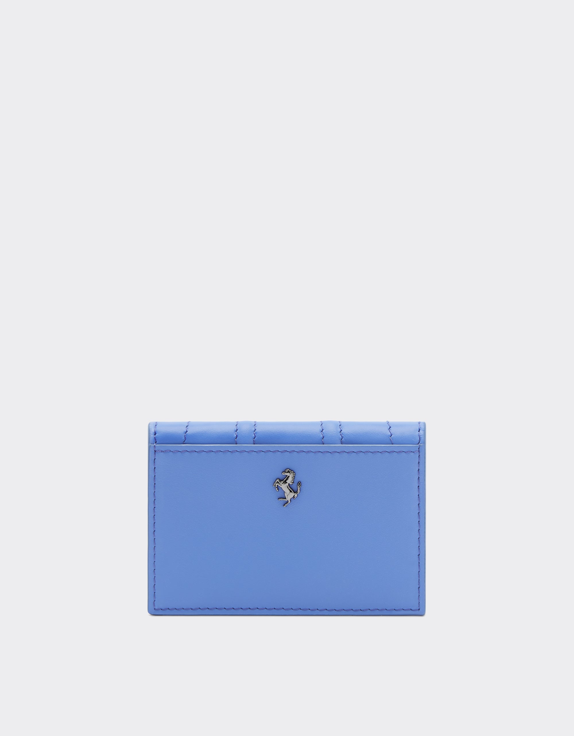 Ferrari GT cardholder in smooth leather - Ciano