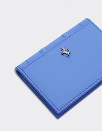 Ferrari GT cardholder in smooth leather - Ciano