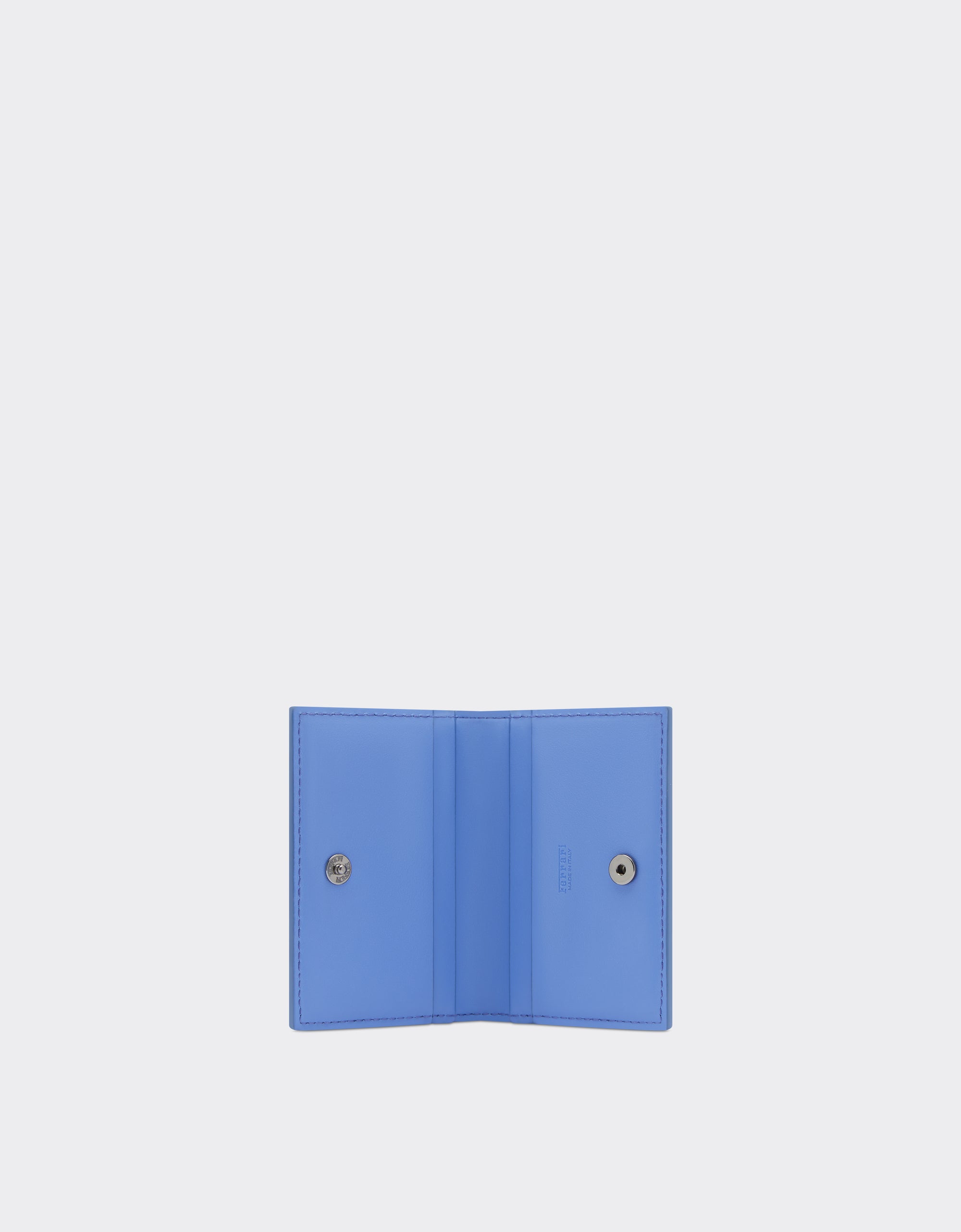 Ferrari GT cardholder in smooth leather - Ciano