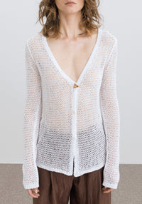 Cardigan Crave slim - White