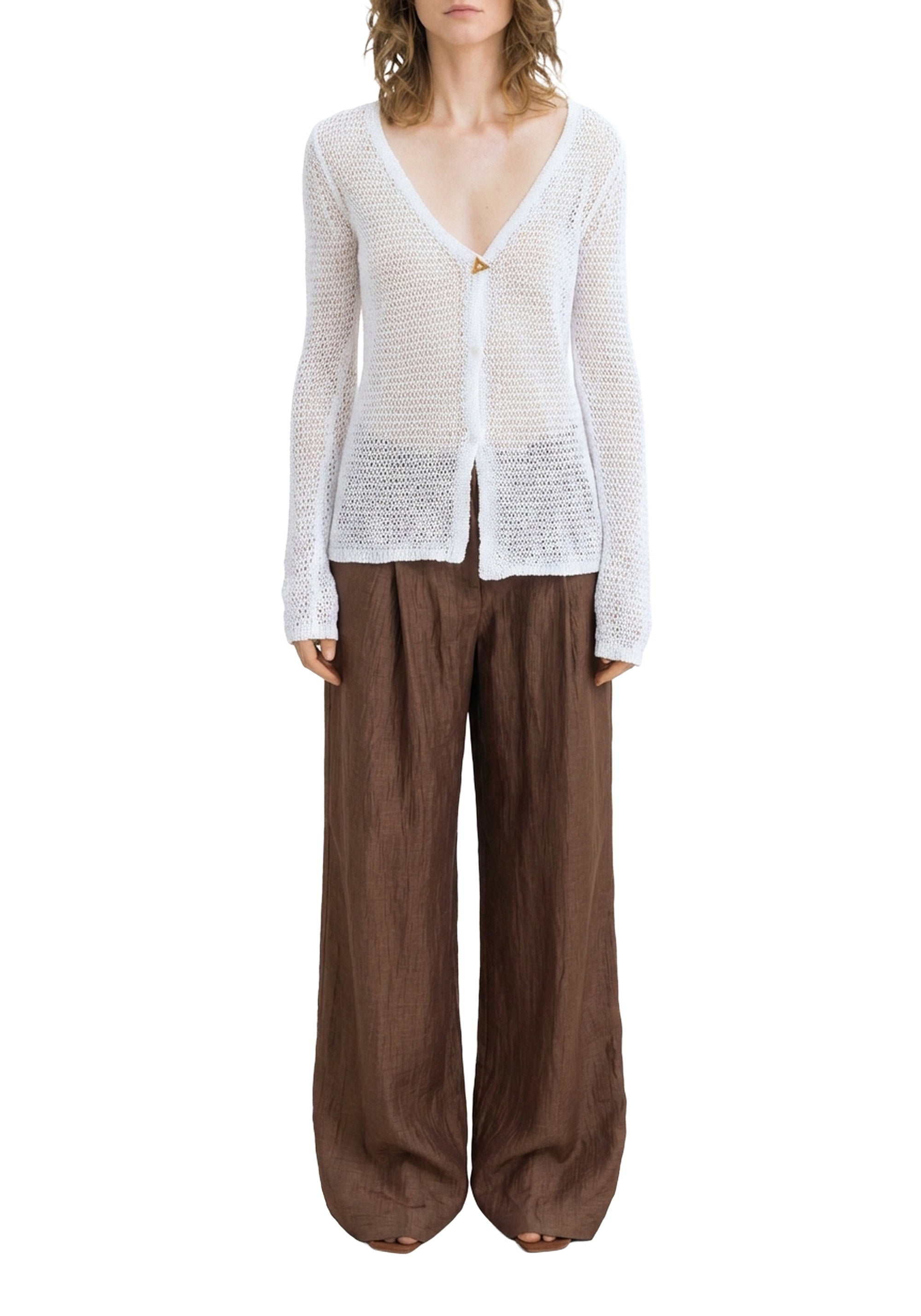 Cardigan Crave slim - White