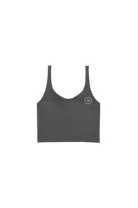 Débardeur court à surpiqûres - Dark Grey Heather