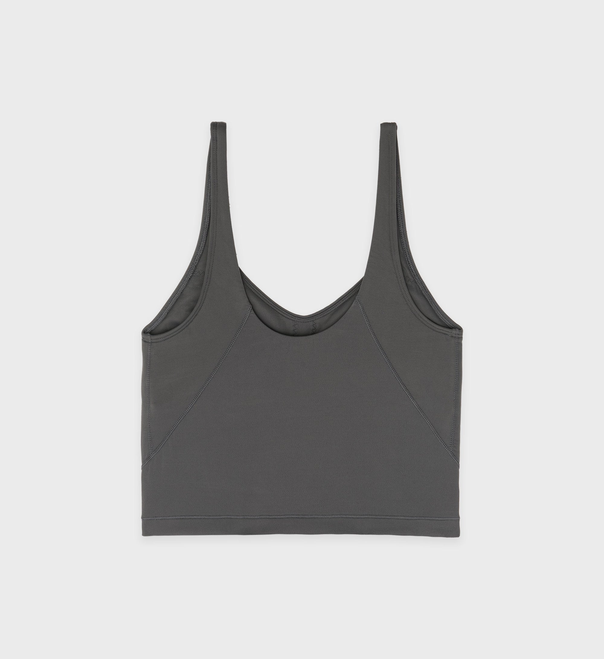 Débardeur court à surpiqûres - Dark Grey Heather