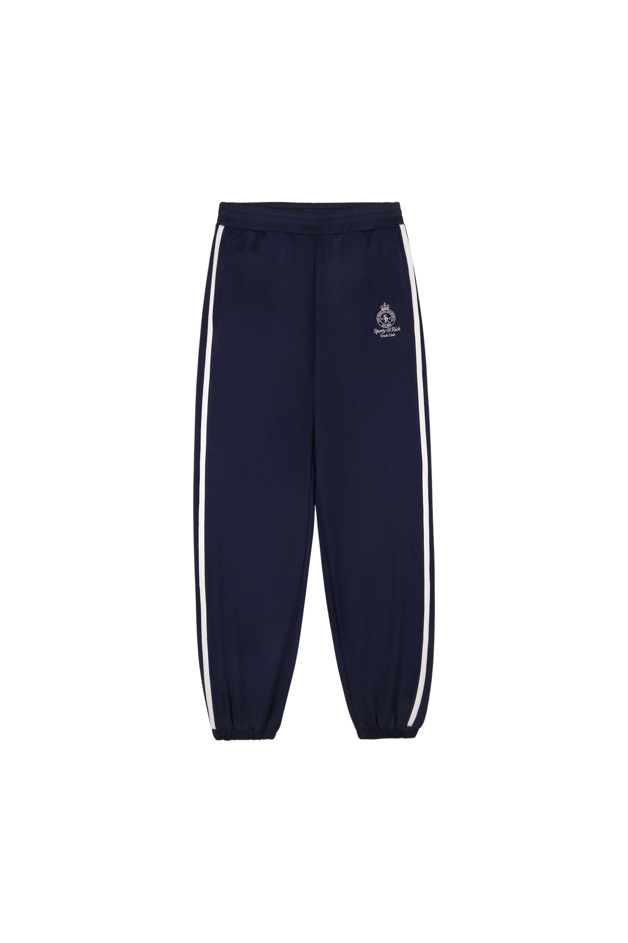 Crown Tennis Track Pant - Navy & White