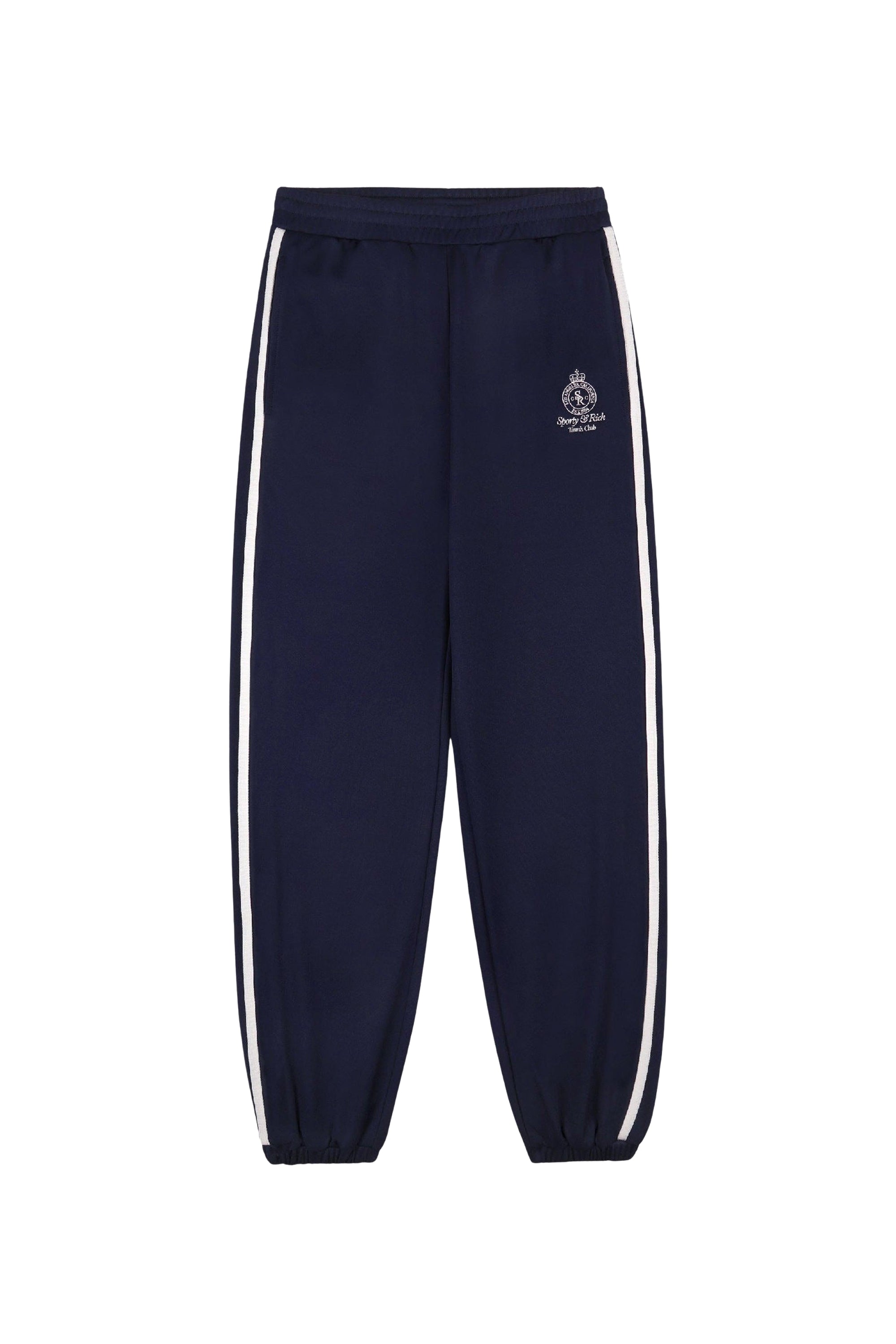 Crown Tennis sweatpants with piping - Dark Navy