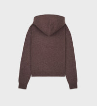 Crown Cashmere Hoodie - Brown