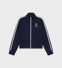 Crown Tennis Track Jacket - Navy & White