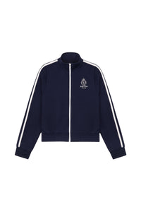Gilet à rayures zippé - Dark Navy