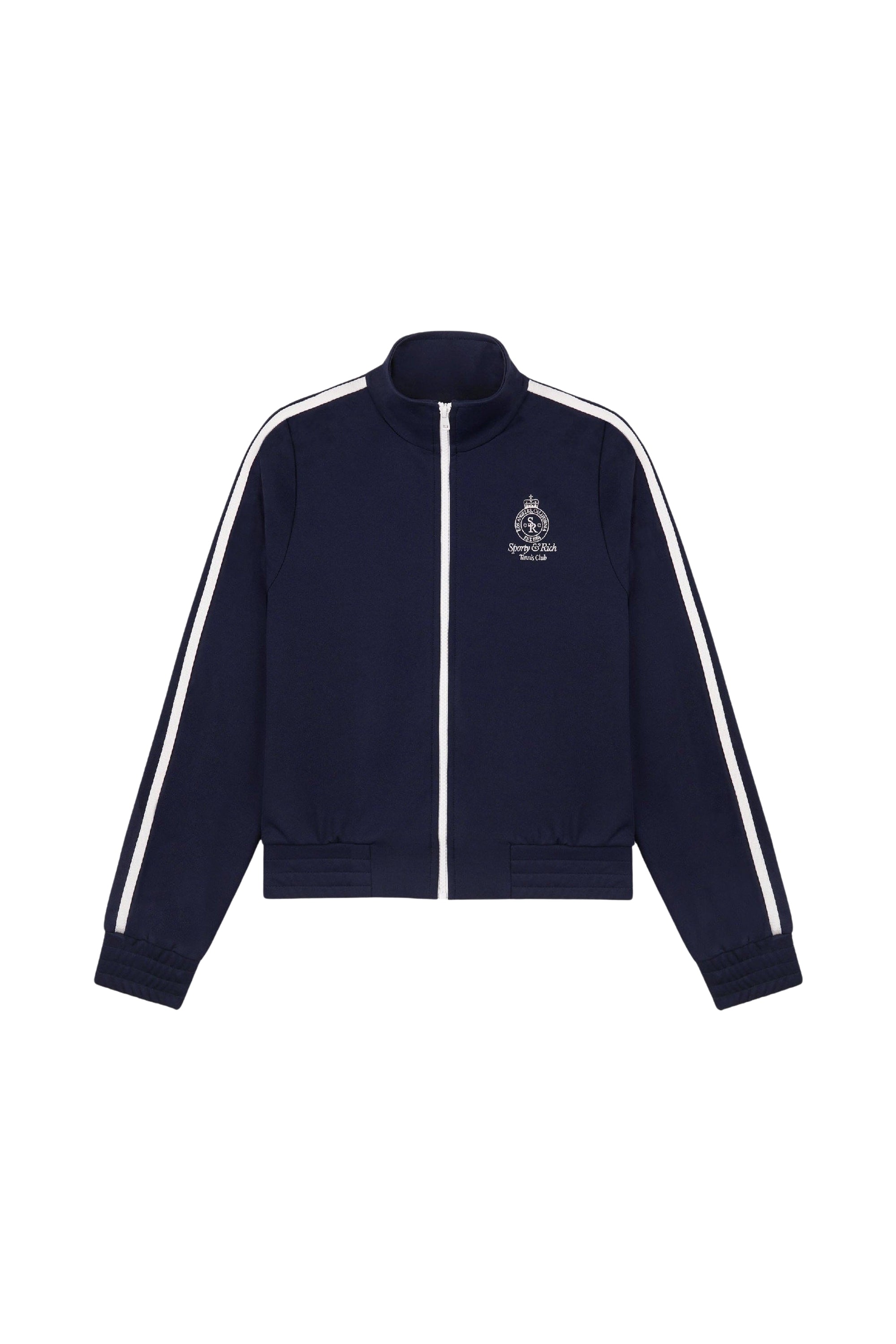 Gilet à rayures zippé - Dark Navy