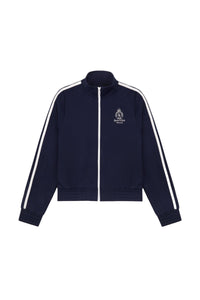 Crown Tennis Sports Jacket - Navy Blue & White