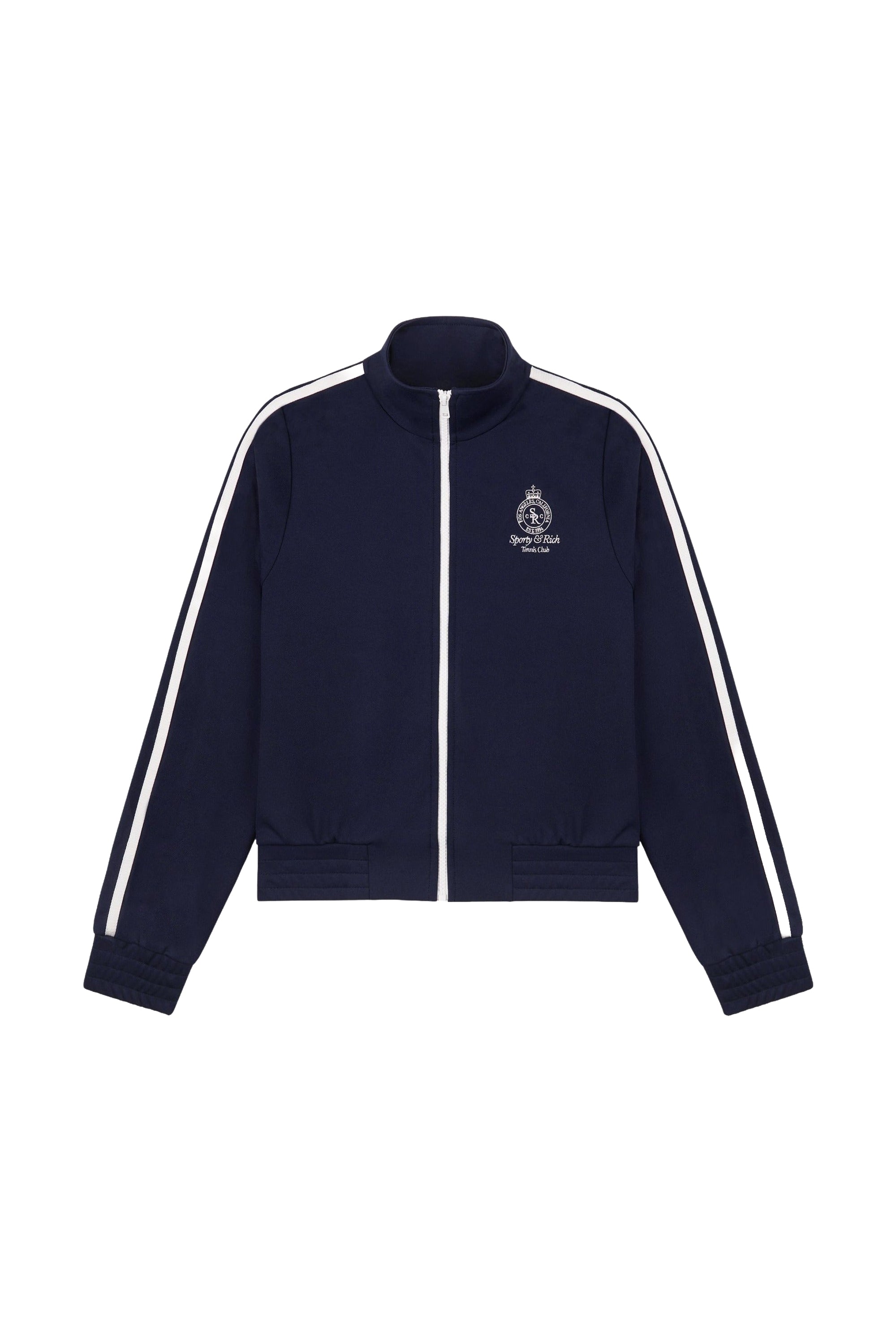 Crown Tennis Sports Jacket - Navy Blue & White