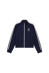 Crown Tennis Track Jacket - Navy & White