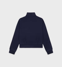 Crown Tennis Track Jacket - Navy & White