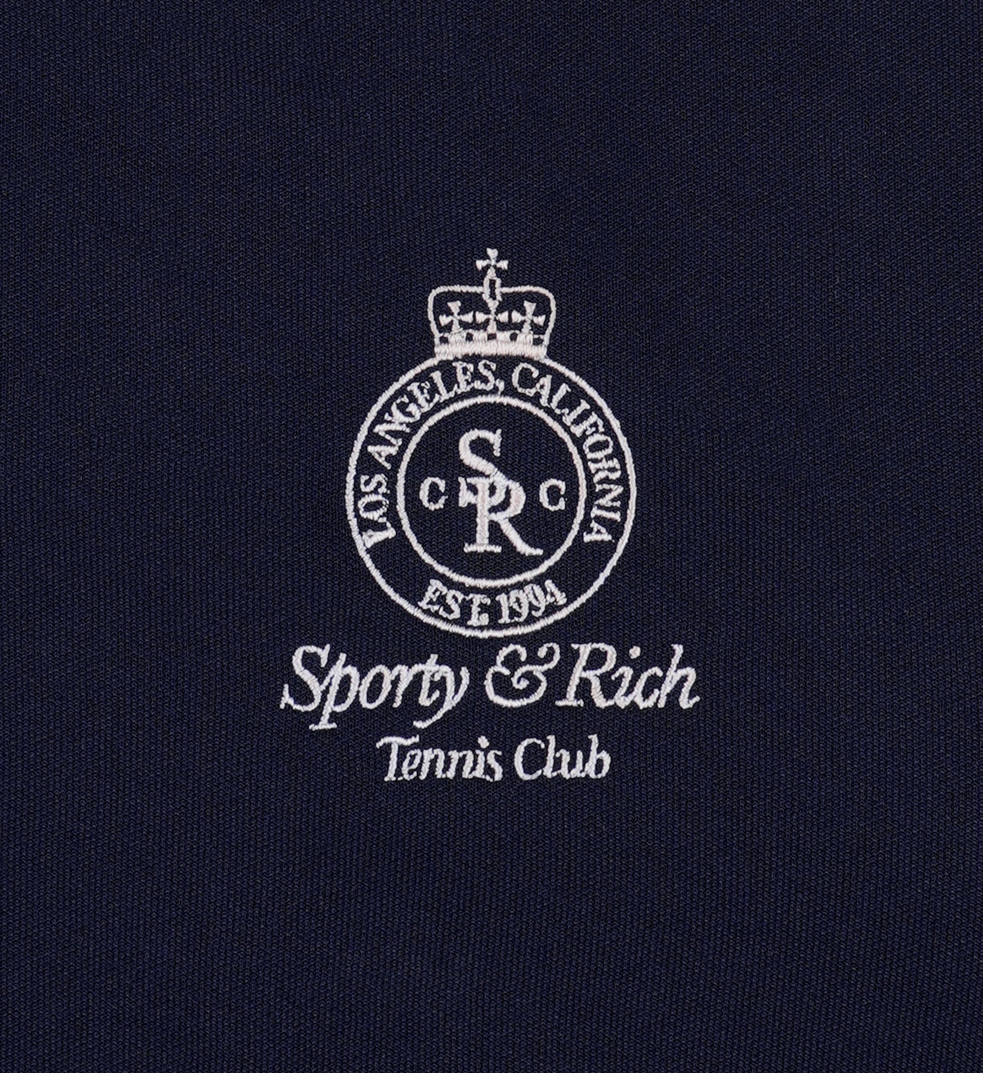 Crown Tennis Track Jacket - Navy & White