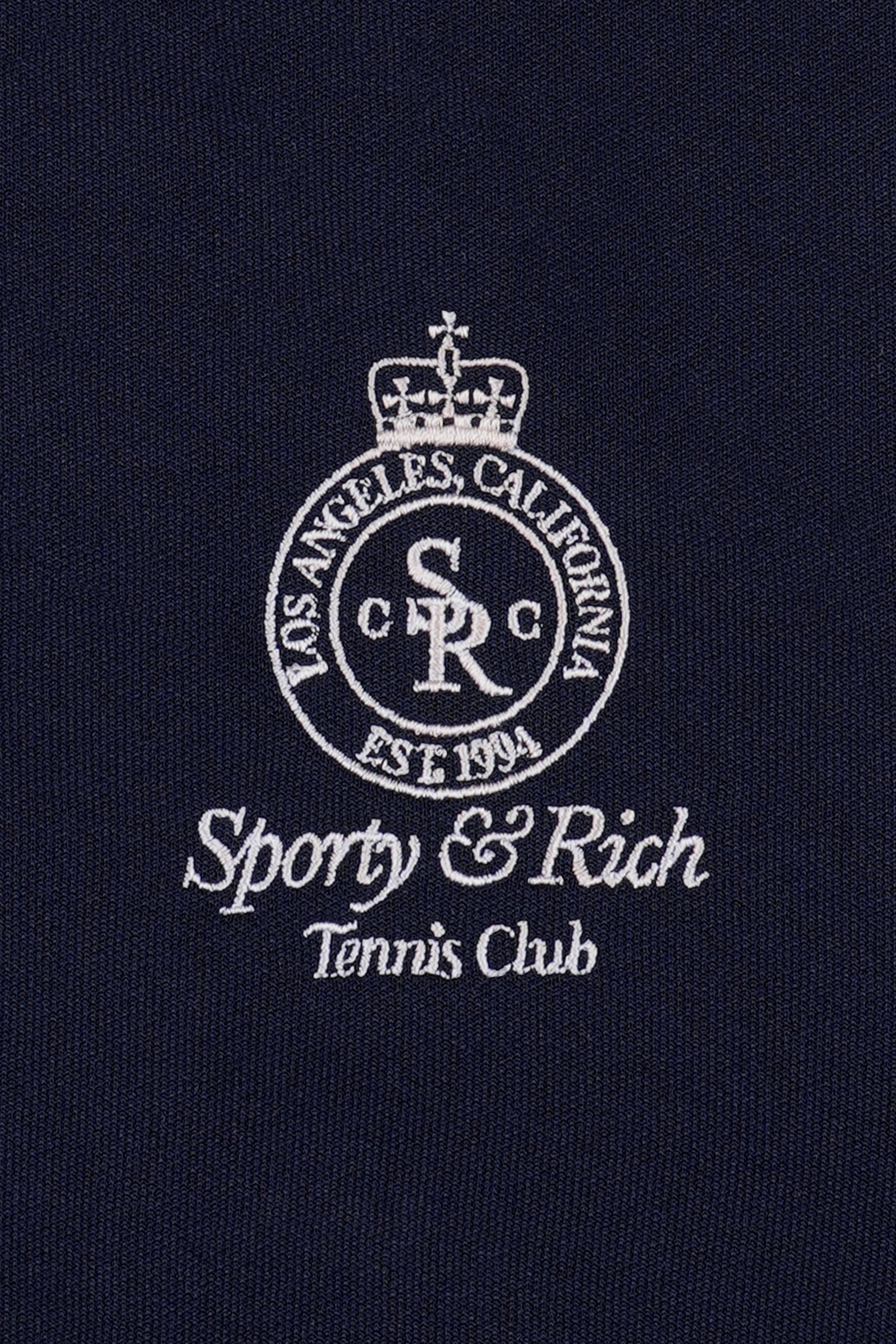 Crown Tennis Track Jacket - Navy & White