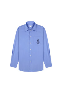 Crown Tennis Oversized Shirt - Flax blue