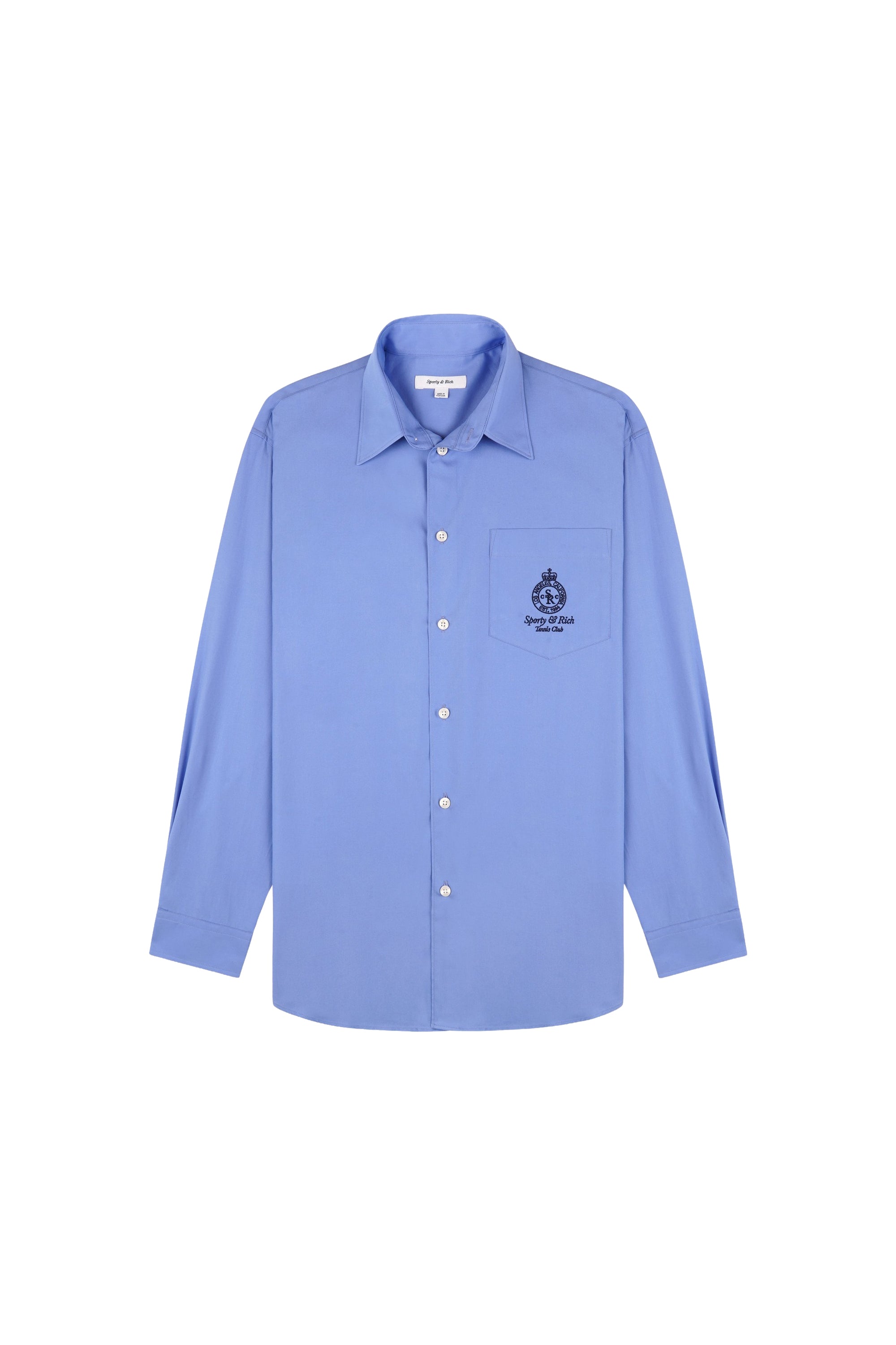 Chemise oversize Crown Tennis - Bleu