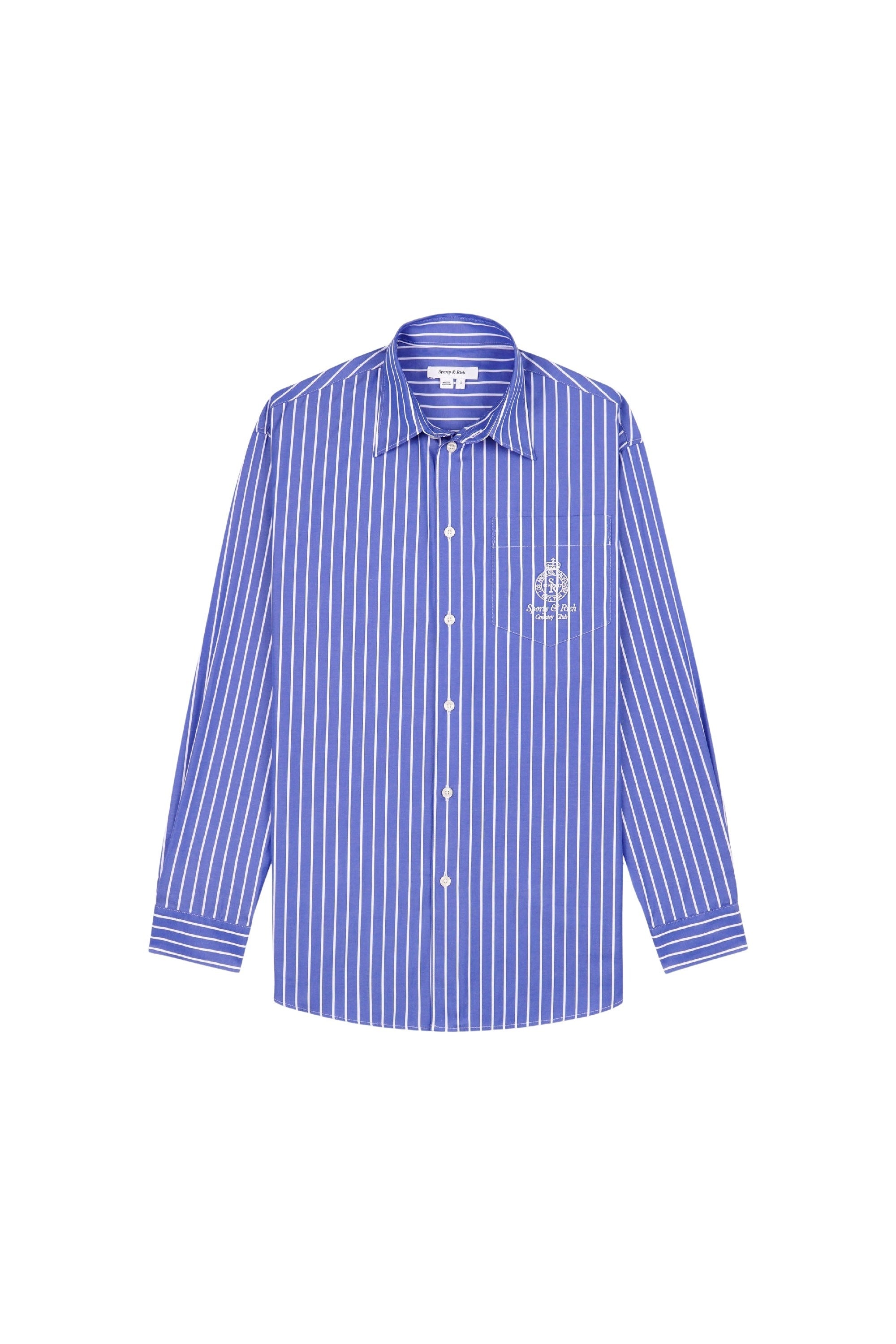 Chemise oversize à rayures - Blue & White Stripe
