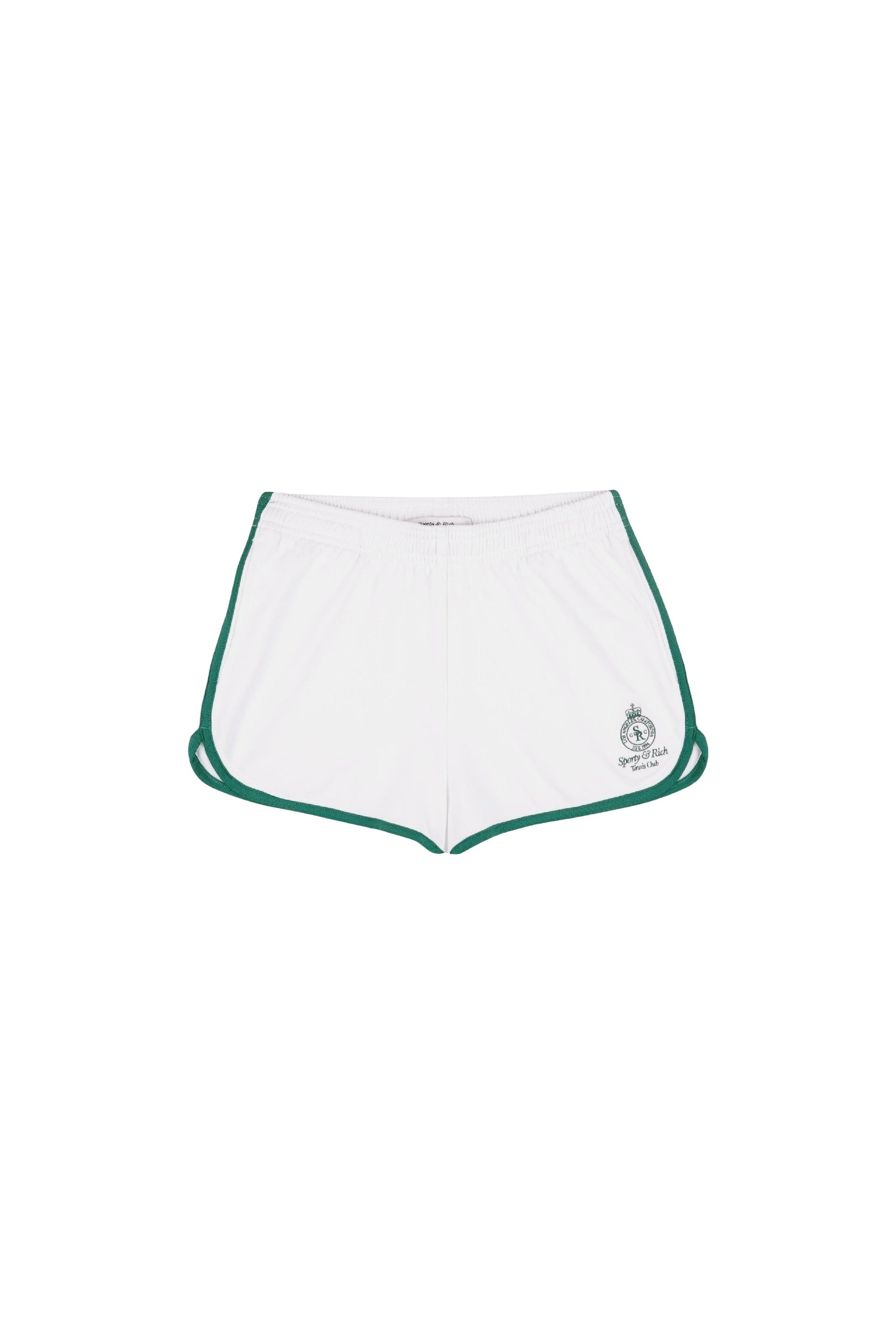 Short Crown Tennis à liseré - White & Alpine
