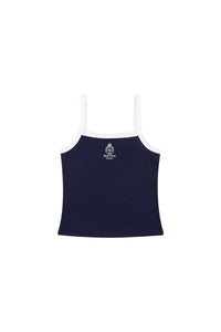 Débardeur Crown Tennis à liseré - Dark Navy & White