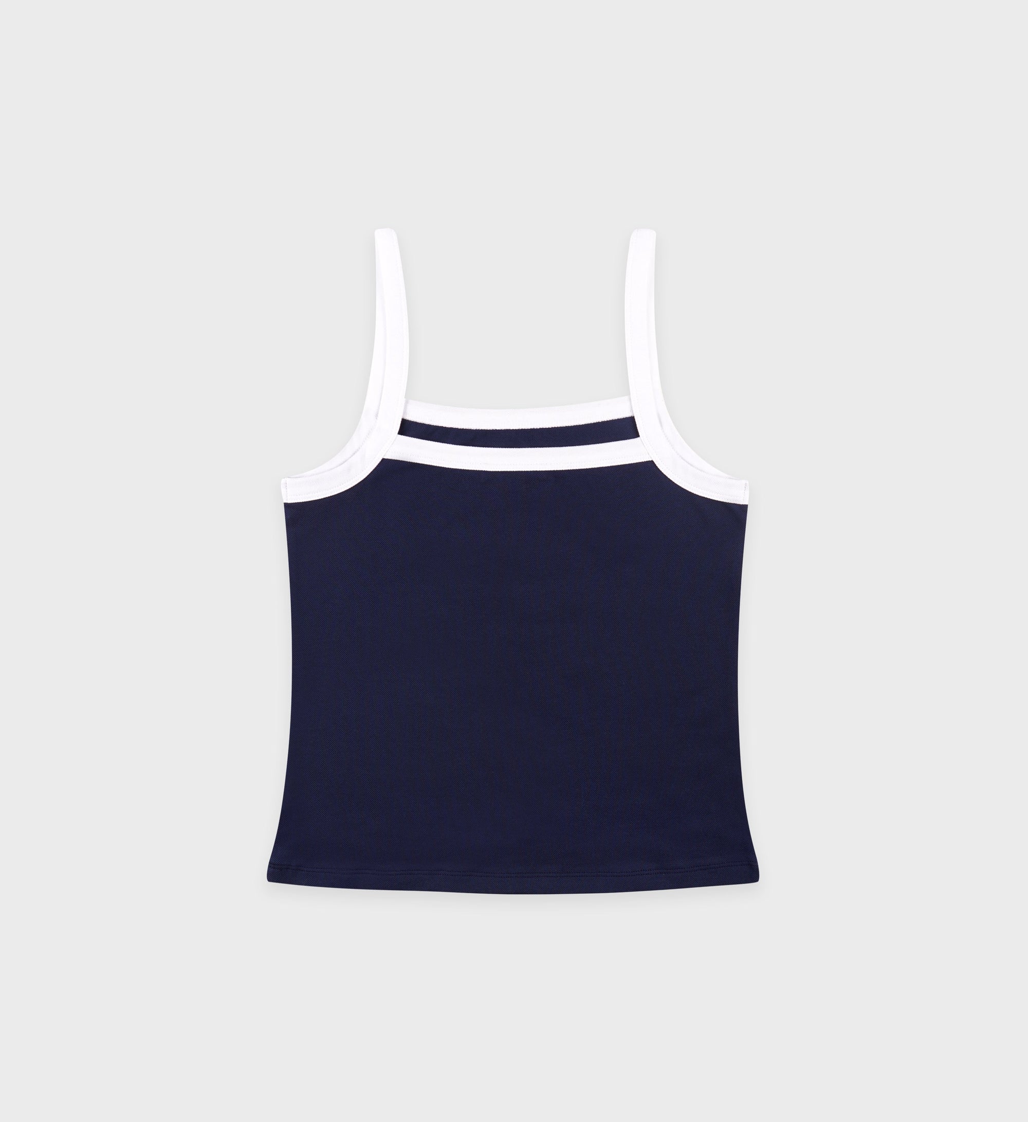 Débardeur Crown Tennis à liseré - Dark Navy & White