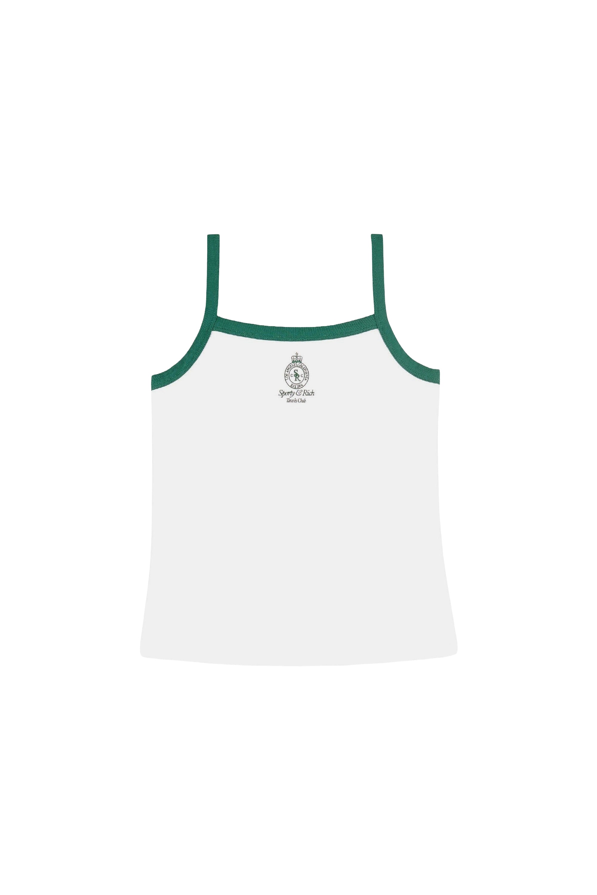 Débardeur Crown Tennis à liseré - White & Alpine